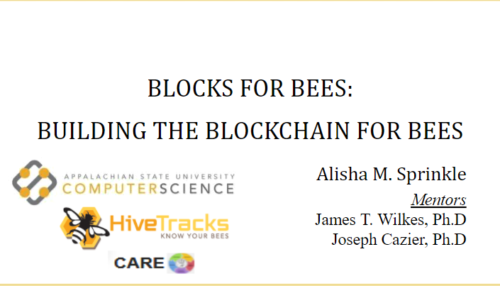 Blocks for Bees: Building the Blockchain for Bees